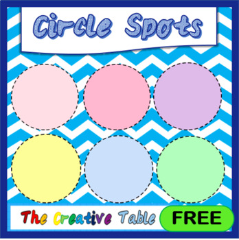 Preview of Pastel Coloured Circle Spots- Free for personal and commercial use!