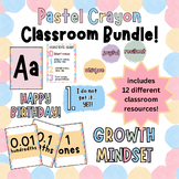 Pastel Crayon Theme Classroom Decor Bundle!