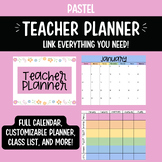 Pastel Customizable Digital Teacher Planner