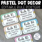 Pastel Dot Class Rules - Class Rule Posters