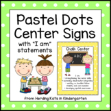 Pastel Polka Dots Center Signs