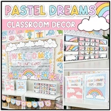 Pastel Dreams Classroom Decor Bundle | Calm Classroom Them