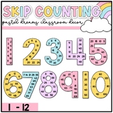 Pastel Dreams Classroom Decor: Skip Counting Posters | Mul