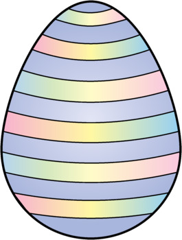 cartoon pastel easter eggs