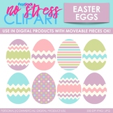 Pastel Easter Eggs Clip Art (Digital Use Ok!)