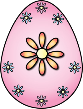 Preview of Pastel Flowers Easter Egg