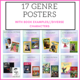 Pastel Genre Posters With DIVERSE Book Examples