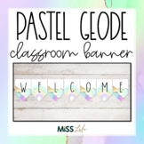 Pastel Geode Build Your Own Classroom Banner