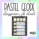 Pastel Geode Class Job Chart