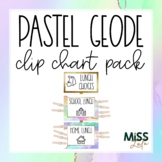Pastel Geode Clip Chart Pack - Editable