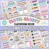 Pastel Groovy Classroom Decor Complete Collection Bundle