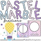 Pastel Marble Fraction Posters