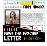 Pastel Meet the Teacher Letter