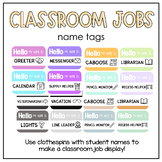 EDITABLE Pastel, Bright, Boho and B&W Name Tag Classroom J