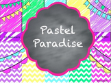 Pastel Paradise Digital Papers and Banners