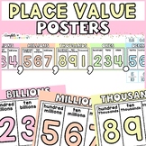 Pastel Place Value Posters