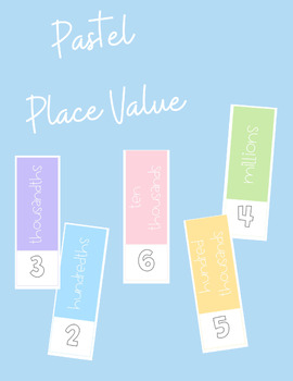 Preview of Pastel Place Value Posters