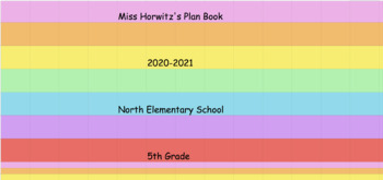 Preview of Pastel Plan Book 2020-2021