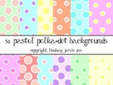 Pastel Polka-Dot Backgrounds {Commercial/Personal}