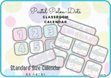 Pastel Polka Dot Classroom Calendar