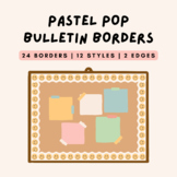 Pastel Pop - Bulletin Borders | Classroom Decor | 24 Borders