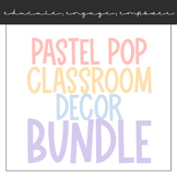 Pastel Pop Classroom Decor Bundle