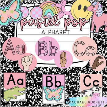 Pastel Alphabet Printable Stickers 3 Sheets Planner, Journal Stickers  Digital Instant Download Letter, A-Z, ABC, Rainbow 