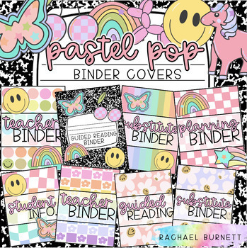 Preview of Pastel Pop Decor Bundle Binder Covers
