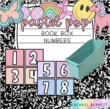 Preview of Pastel Pop Decor Bundle Book Box Numbers