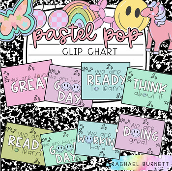 Preview of Pastel Pop Decor Bundle Clip Chart