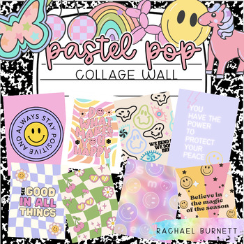 Preview of Pastel Pop Decor Bundle Collage Wall
