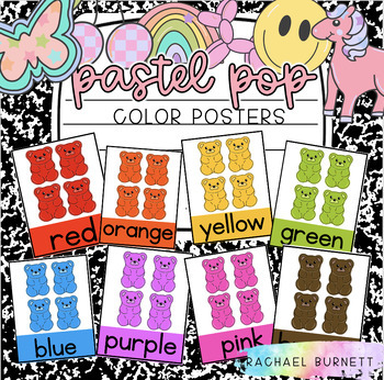 Preview of Pastel Pop Decor Bundle Color Posters