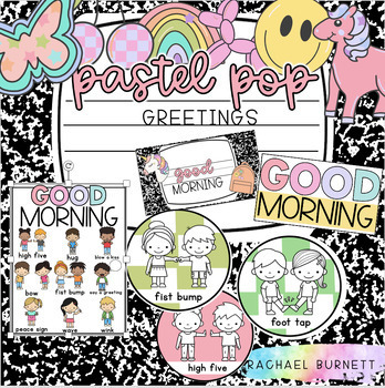 Preview of Pastel Pop Decor Bundle Greetings