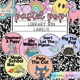 Pastel Pop Decor Bundle Library Bin Labels