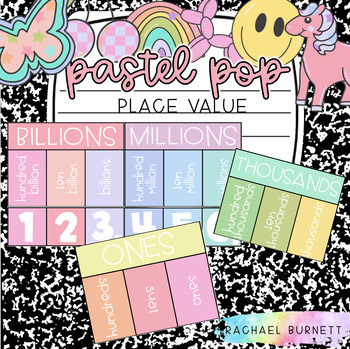 Preview of Pastel Pop Decor Bundle Place Value