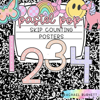 Preview of Pastel Pop Decor Bundle Skip Counting Numbers