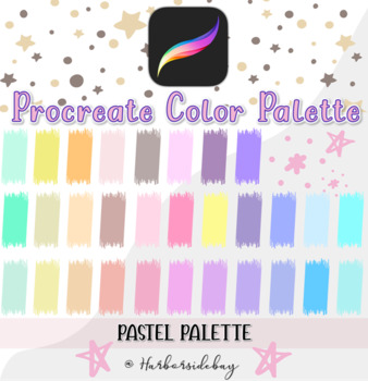 Pastel | Procreate Colour Palette | Apple iPad App | | TpT