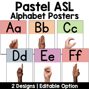 Pastel Primary Alphabet Posters