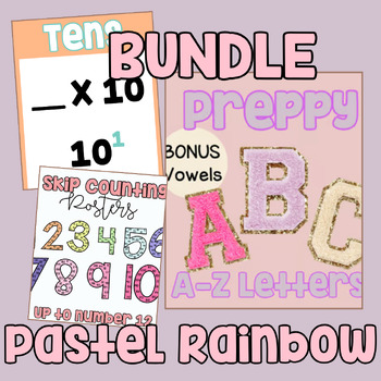 Preview of Pastel Rainbow Bundle