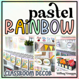 Pastel Rainbow Classroom Decor Bundle