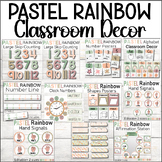 Pastel Rainbow Classroom Decor Bundle | Pastel Classroom D