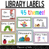 Pastel Rainbow Classroom Library Book Bin Labels | Posters