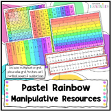 Pastel Rainbow Classroom Manipulatives, Elementary School 