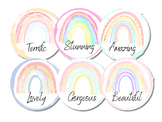 Pastel Rainbow Digital & Printable Stickers