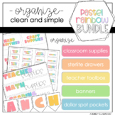 Pastel Rainbow Organization Set