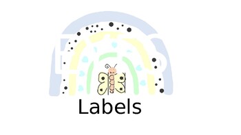 Preview of Pastel Rainbow Labels