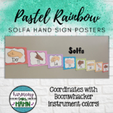 Pastel Rainbow Music Solfa and Hand Sign Posters