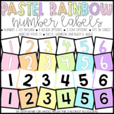 Pastel Rainbow Number Labels (1-100)