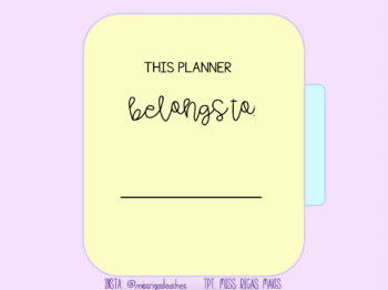 Preview of Pastel Rainbow Planner