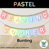 Pastel Rainbow Reading Area / Corner Bunting